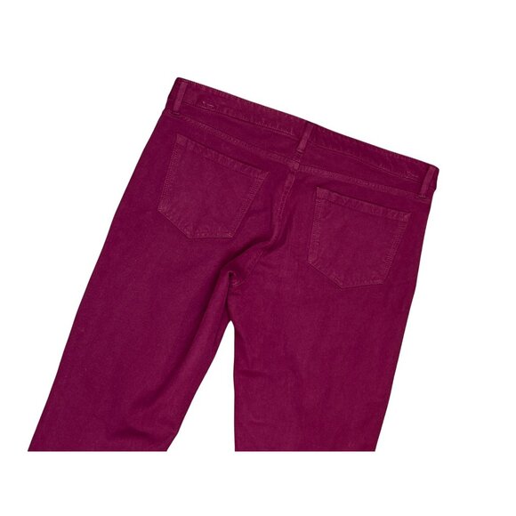 Banana Republic Burgundy Sloan Zipper Pocket + Ankle‎ Zip Pants Size 10 - Picture 7 of 8